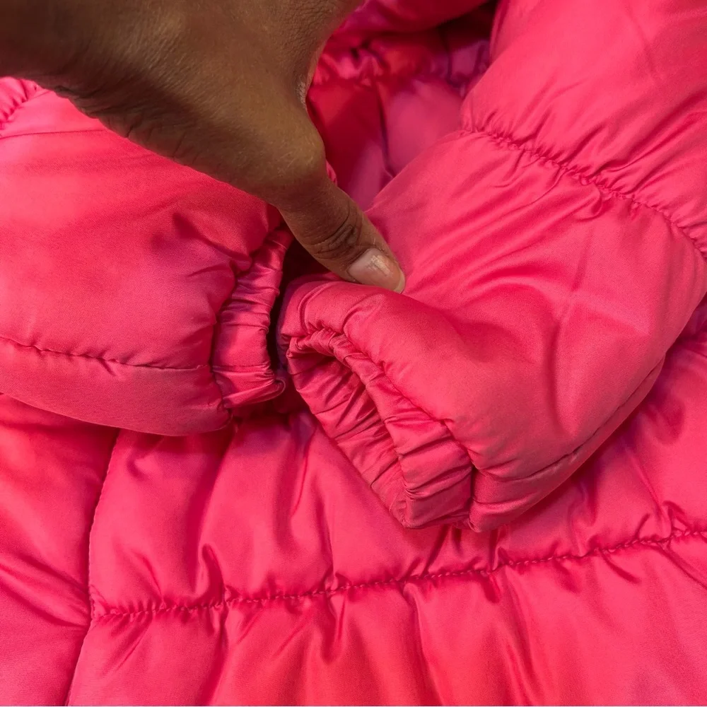 London Fog Girl’s Kids Red Puffer Hoodie Jacket Size 4